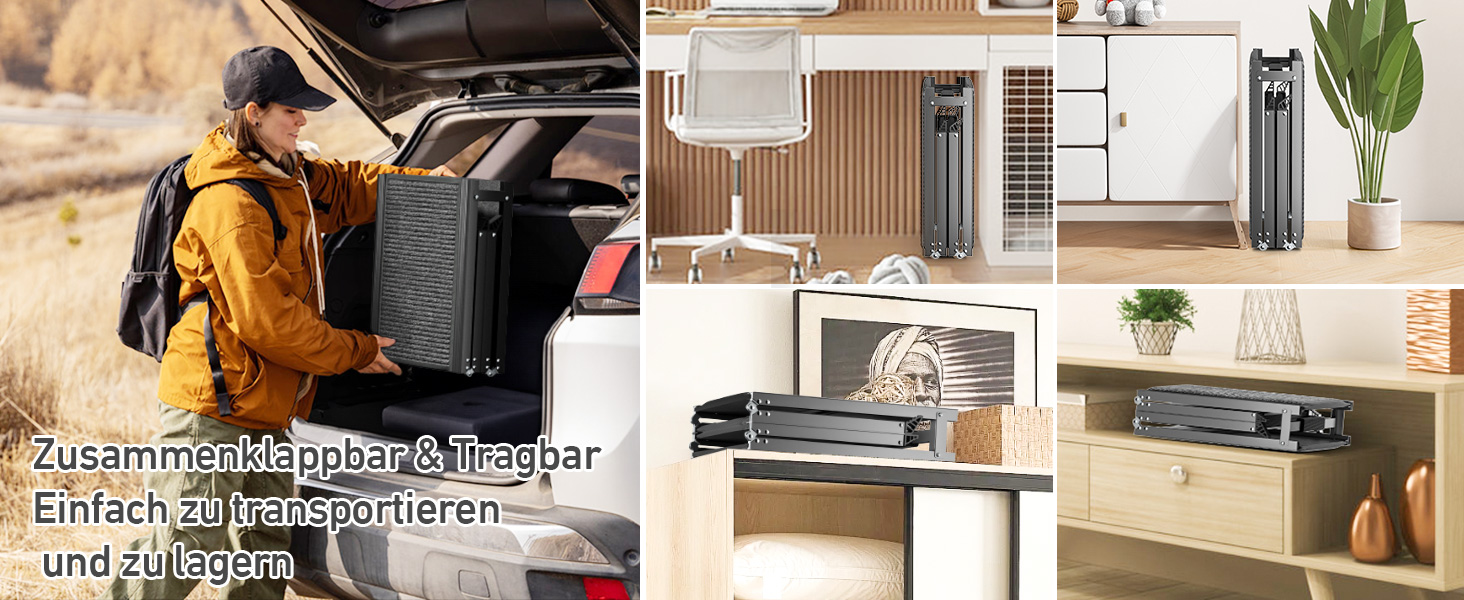 Східці для собак Hunderampe - складані, портативні, з антиковзким покриттям, для автомобілів, SUV та вантажівок (170x44 см)