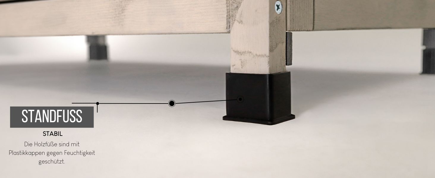 Клітка для кроликів Lionto з дерева з двома входами, 70x43x45 см, водостійке дах з бітуму та пластикові ніжки, для внутрішнього та зовнішнього використання, зимостійка, сучасний дизайн