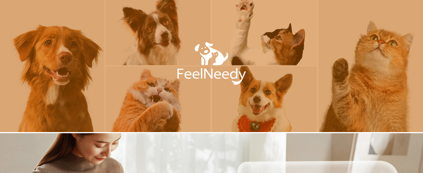 Щітка для котів FEELNEEDY з парою, електрична щітка для котів з кнопкою випуску води, резервуар для води, для котів з довгою та короткою шерстю та собак, USB-зарядка, двошвидкісна функція розпилення (біла)