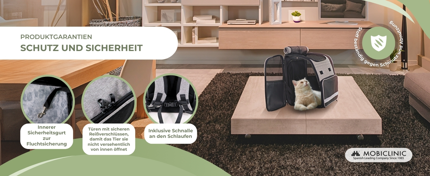 Рюкзак-переноска для котів та собак Mobiclinic® Pets, складаний, з вентиляцією, з аксесуарами, регульований, 37x29x37x5 см