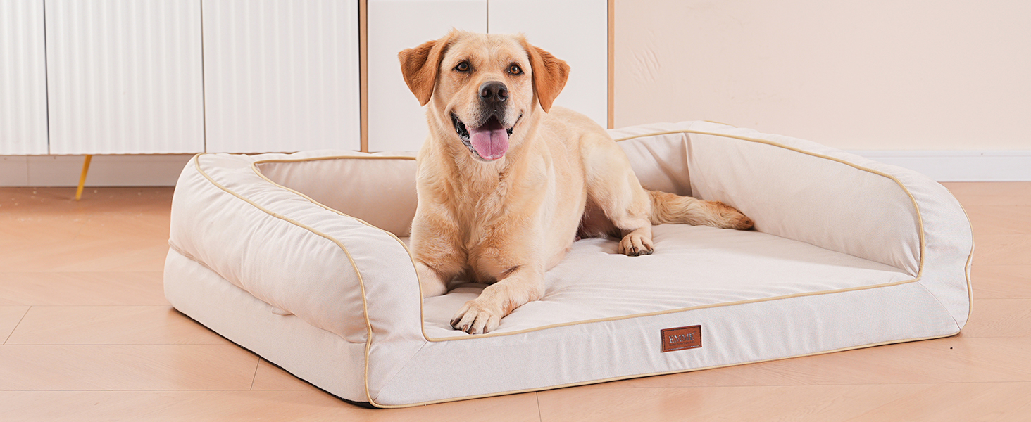 Ортопедичне ліжко для собак XL, 111x86x25 см, Memory Foam, водовідштовхувальне, сірого кольору