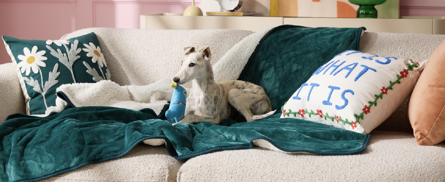 Водонепроникний коврик для собак середнього розміру 80x100 см, миючий, м'який, кремовий колір