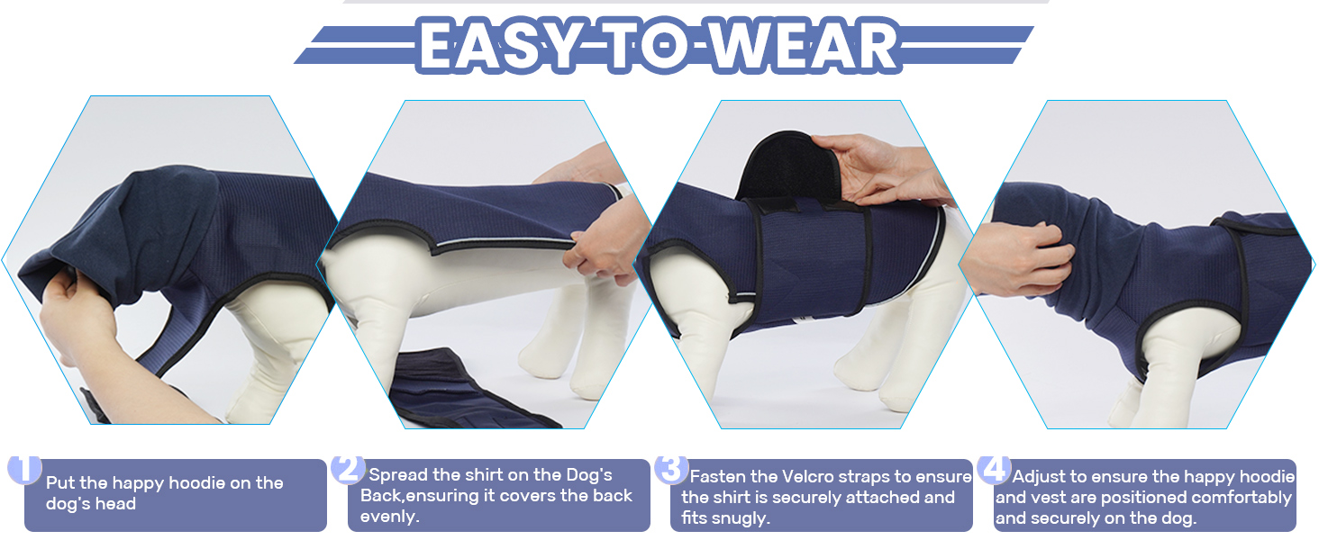 Заспокійливий жилет для собак та котів Dotoner з навушниками, зелений, з відбиваючими смугами