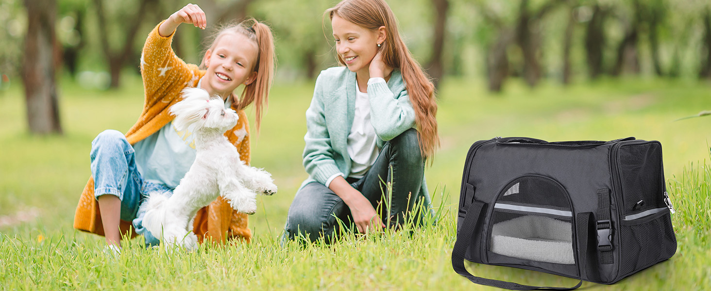 Транспортний бокс для котів Romon: переноска для тварин, переноска для котів, сумка-переноска для котів та цуценят до 6 кг, з регульованим плечовим ременем