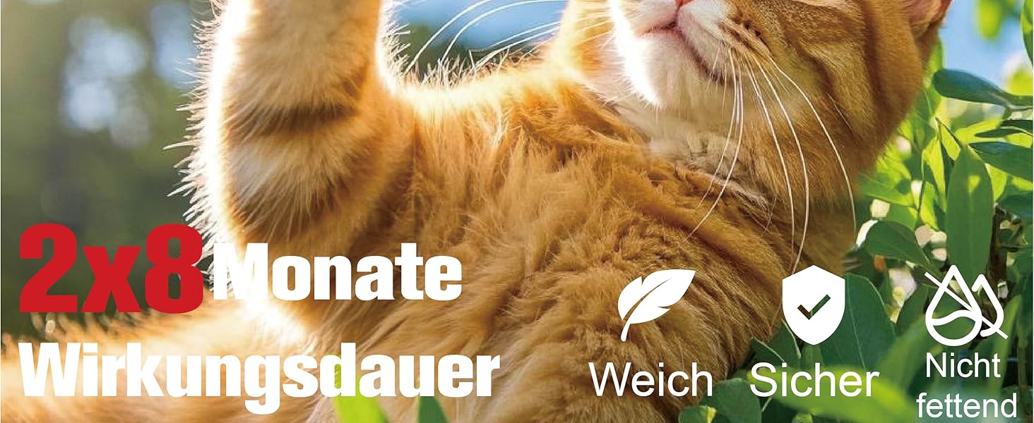 Захисний нашийник від бліх та кліщів для котів Advanllent, від 12 тижнів