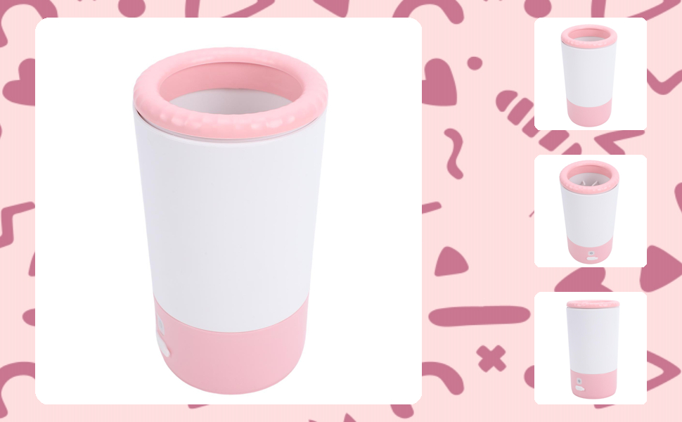 Електричний мийник лап для собак та котів, рожевий - Fockety