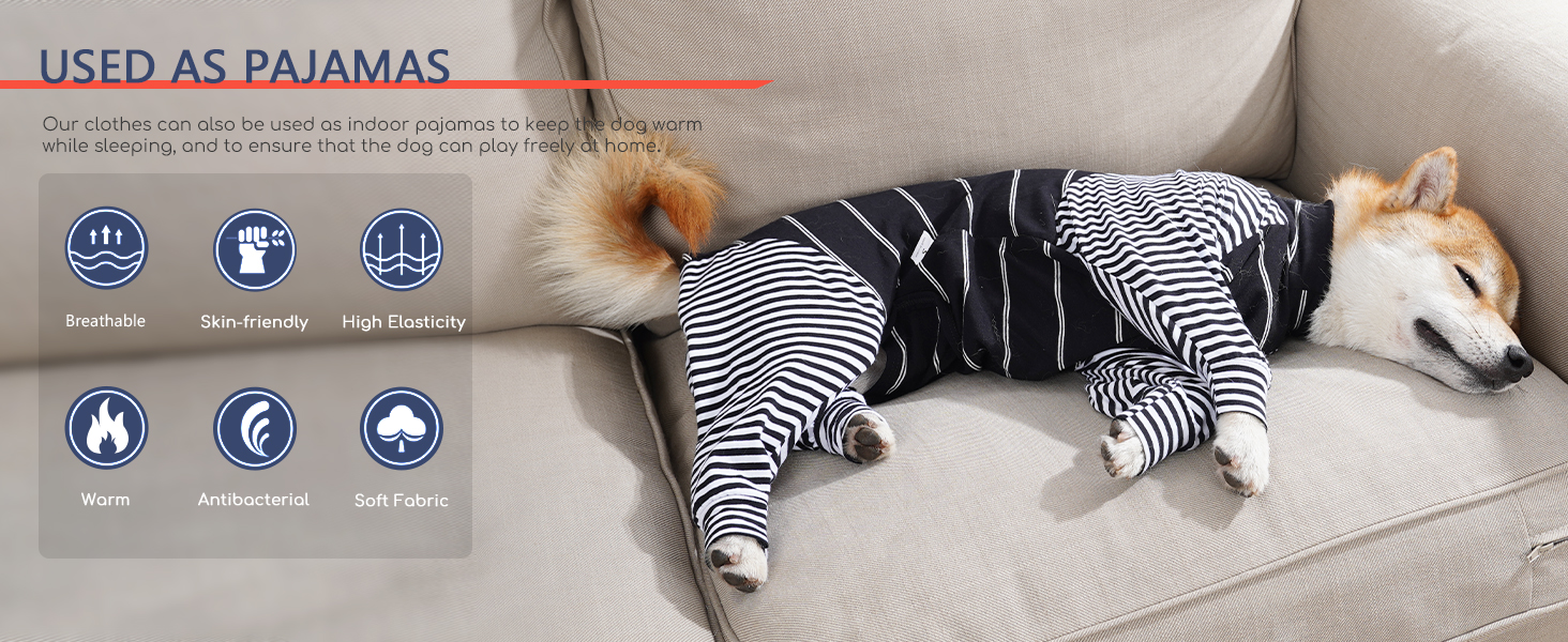 Піжама для собак після операції, комбінезон з довгим рукавом, синій (1 шт.)