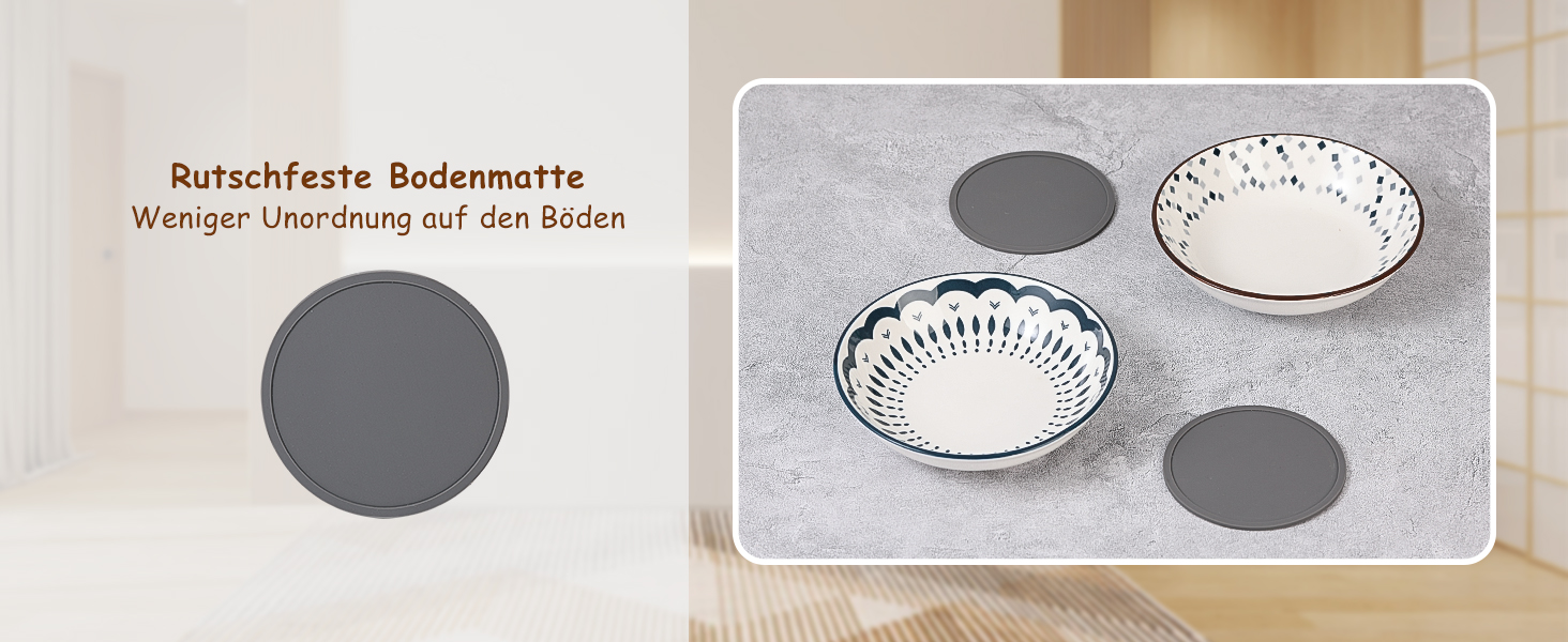 Набір мисок для котів з кераміки Katzennapf Set - 6 шт. - білий (Classic-A)