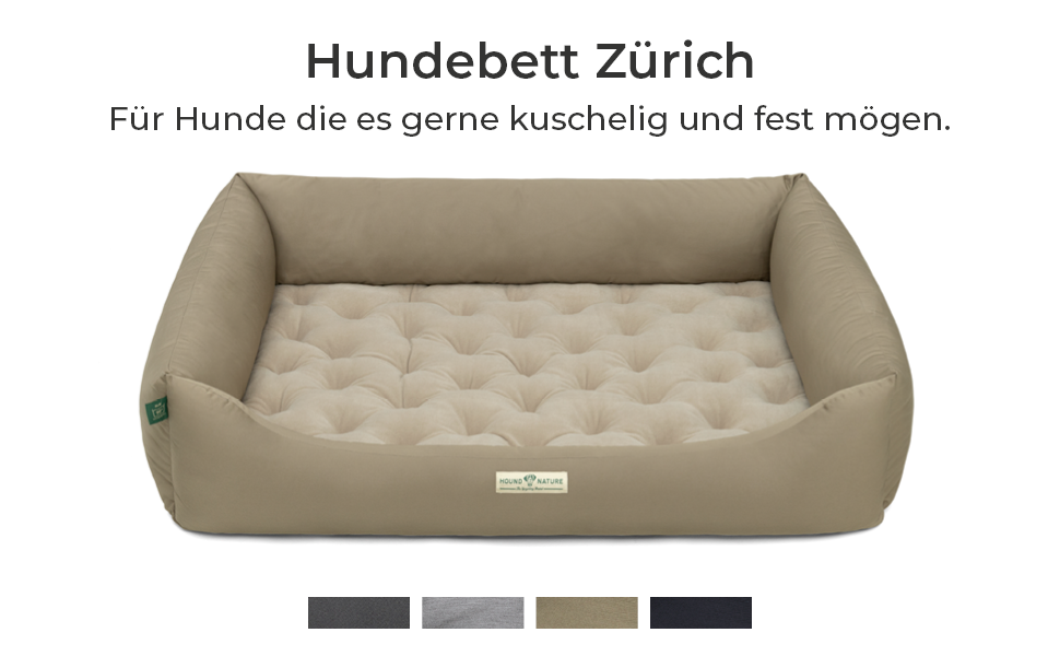 Ортопедичне лежанка для собак HOUND & NATURE Zürich XL (115x85 см, тауп) - м'яка, зручна, з можливістю прання