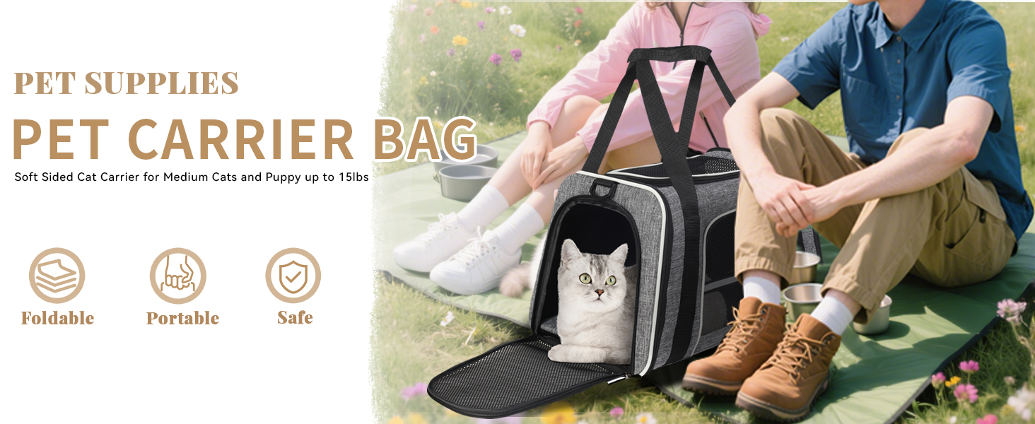 Транспортна переноска для кота, переноска для котів, складана переноска-сумка, переноска для собак, переноска з регульованим плечовим ременем, котяча переноска, червона