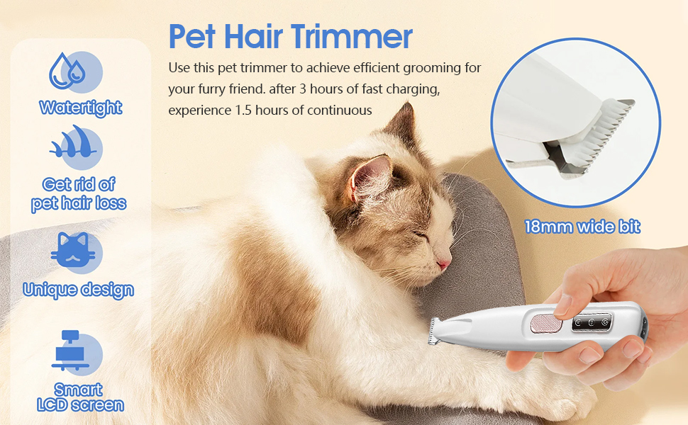 Триммер для собак PawTrim Pro: тиха, водонепроникна машинка для догляду за лапами, очима, вухами та обличчям