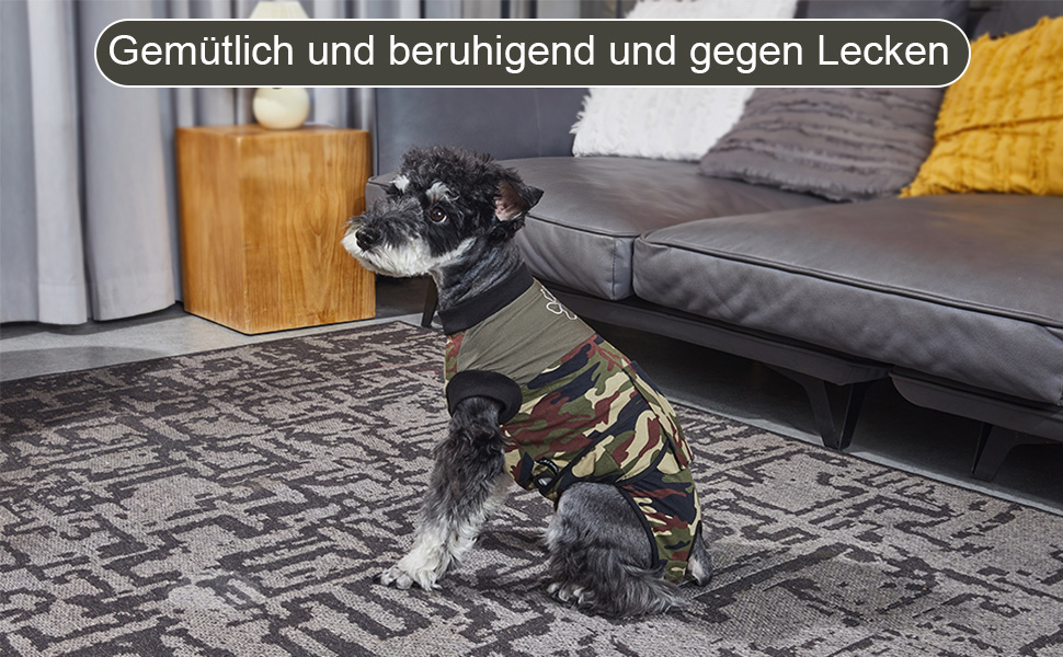 Тіло для собак після операції, захисний одяг для собак після кастрації/стерилізації, дихаючий, анти-витік ран, зелений, L