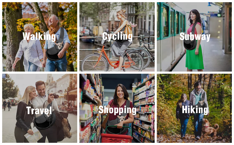 Сумка-переноска для собак PETCUTE, чорна, до 4 кг