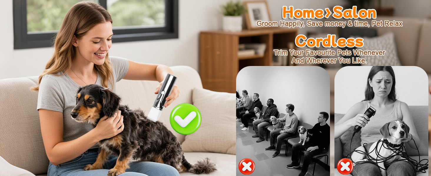 Набір для стрижки собак 4 в 1 Ninonly: тиха, акумуляторна машинка для собак та котів з 4 насадками для тіла, лап, очей та вух. Тример для лап. Колір: Gunmetal