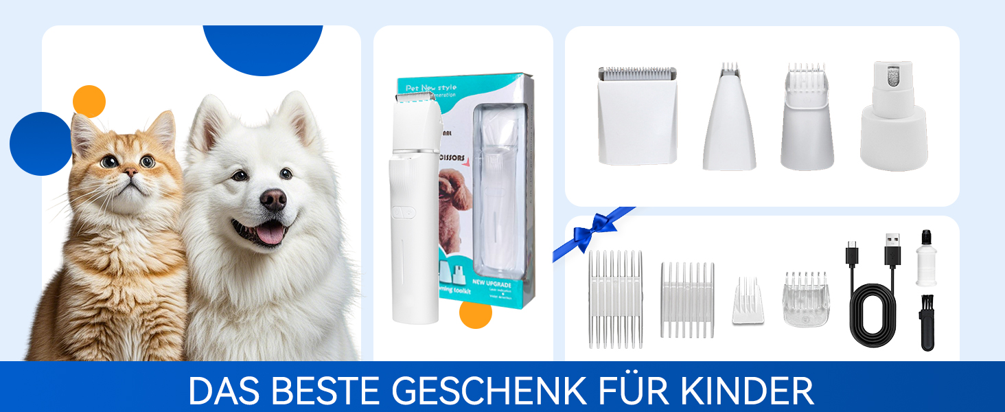 Професійний триммер для собак Paw Trim Pro 5-в-1: стрижка, шліфування кігтів, LED-підсвітка, лазерний цілик