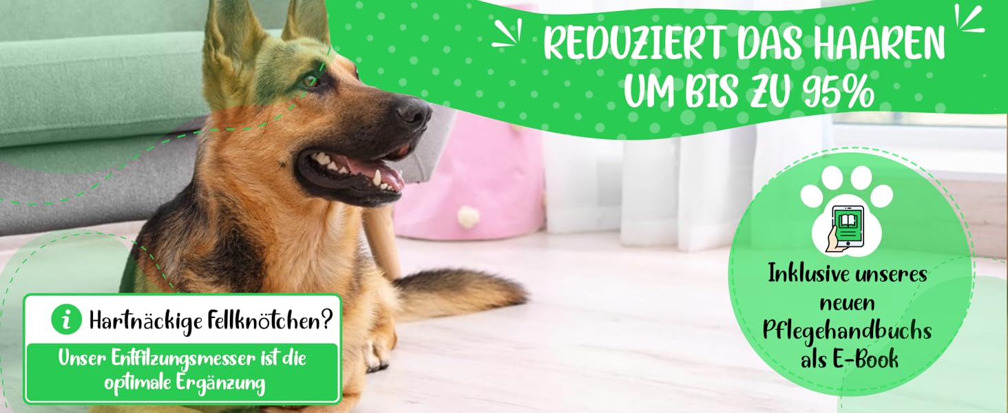 Щітка для вичісування підшерстя собак та котів (довгошерстих порід) - щітка для видалення підшерстка, ковтунів та вузлів, для линьки, Golden Pets