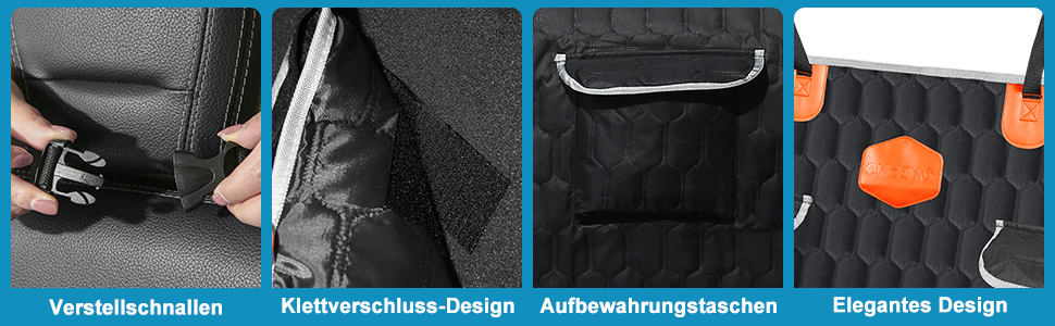 Захист для багажника автомобіля OneAmg для собак: килимок, нековзкий, водонепроникний, стійкий до подряпин, з мискою та сумкою для зберігання, 182x101см, чорний