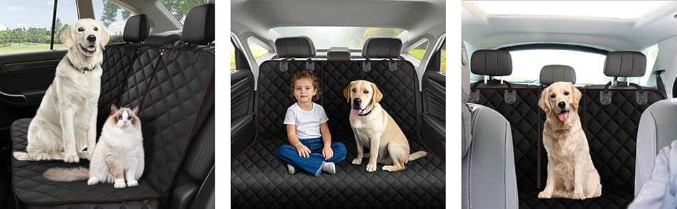 Накладка на сидіння автомобіля для собак Alfheim, водонепроникна, антиковзаюча, сумісна з Isofix, стійка до подряпин, універсальна, коричнева