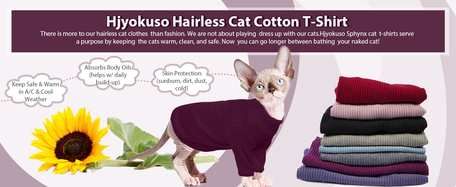 Теплий жилет для безшерстних котів з коміром-гетром, дихаючий, милий одяг для кошенят, теплий костюм для Sphynx, Cornish Rex, Devon Rex, Peterbald (XS, фіолетовий)