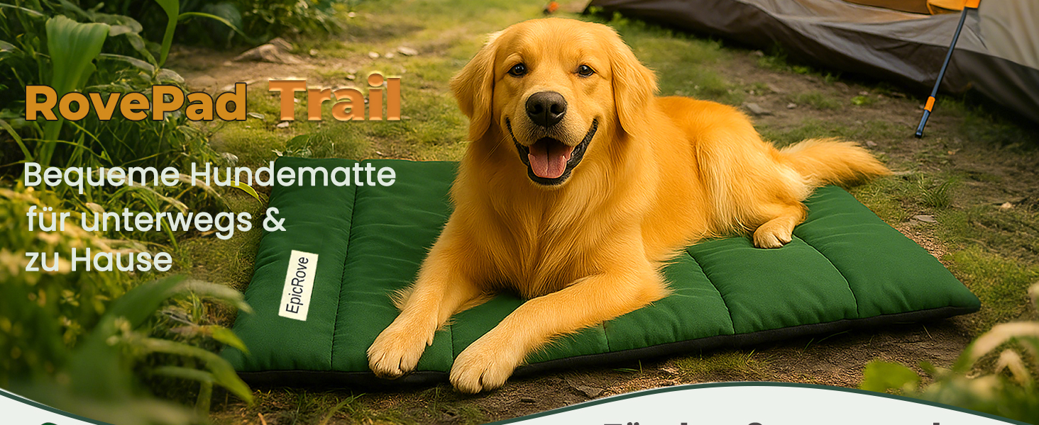 Килимок для собак у подорож – водовідштовхувальний, неслизький та пральний, 110х68 см. Килимок для собак на вулицю, у машину та в подорожі (Зелений)