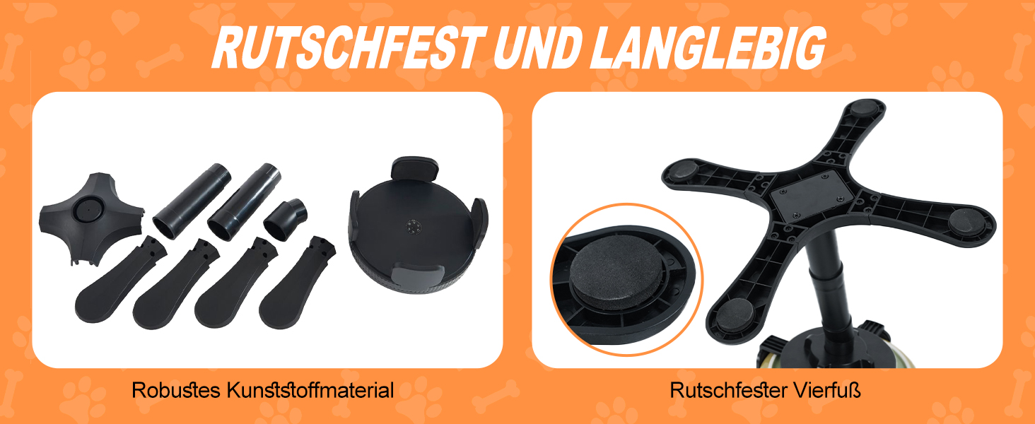 Підставка для годівлі собак, регульована по висоті, миска для води та корму, підвищена, регульована висота 5.5', 9.45', 13.2', стабільна та неслизька, для малих, середніх та великих собак, чорна