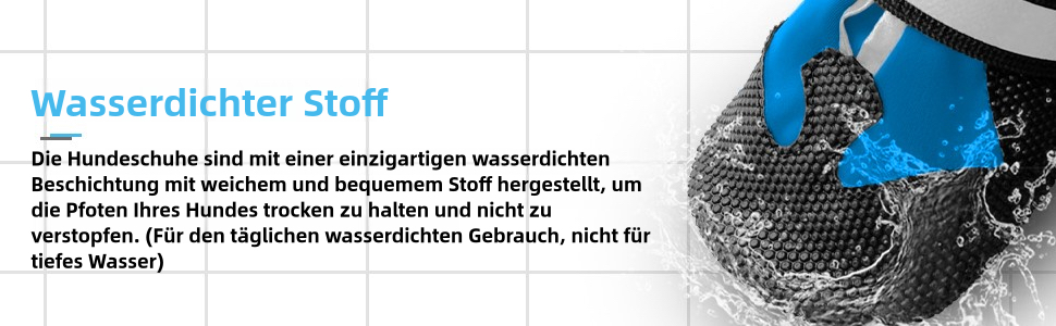 Взуття для собак, 4 шт. Водонепроникні чоботи для собак з антиковзкою підошвою та світловідбиваючим кріпленням, для маленьких, середніх та великих собак (XXL, Синій)
