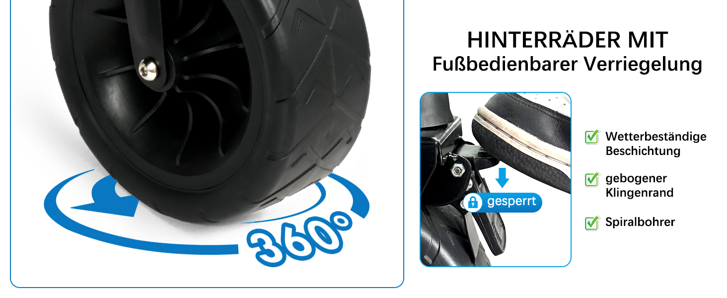 Візок для собак Snagle Paw з дверцятами та рампою, великий, розкладний, для собак середніх та великих порід, регульована ручка та гальма, 4 колеса для прогулянок, бігу, подорожей, до 90 кг (Чорний/Синій)