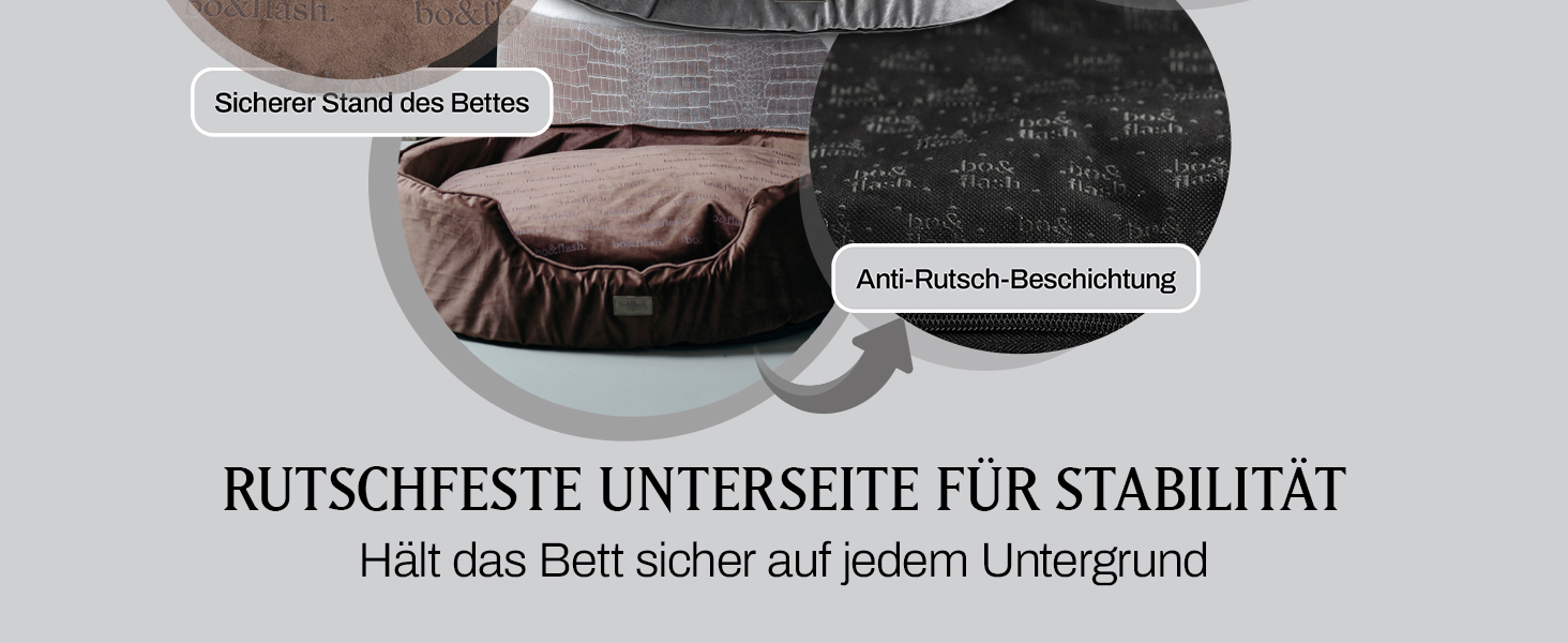 М'яке ліжко для собак San Diego Dark Grey L - зручне собаче ліжко для маленьких та великих собак, з антиковзким покриттям та можливістю прання