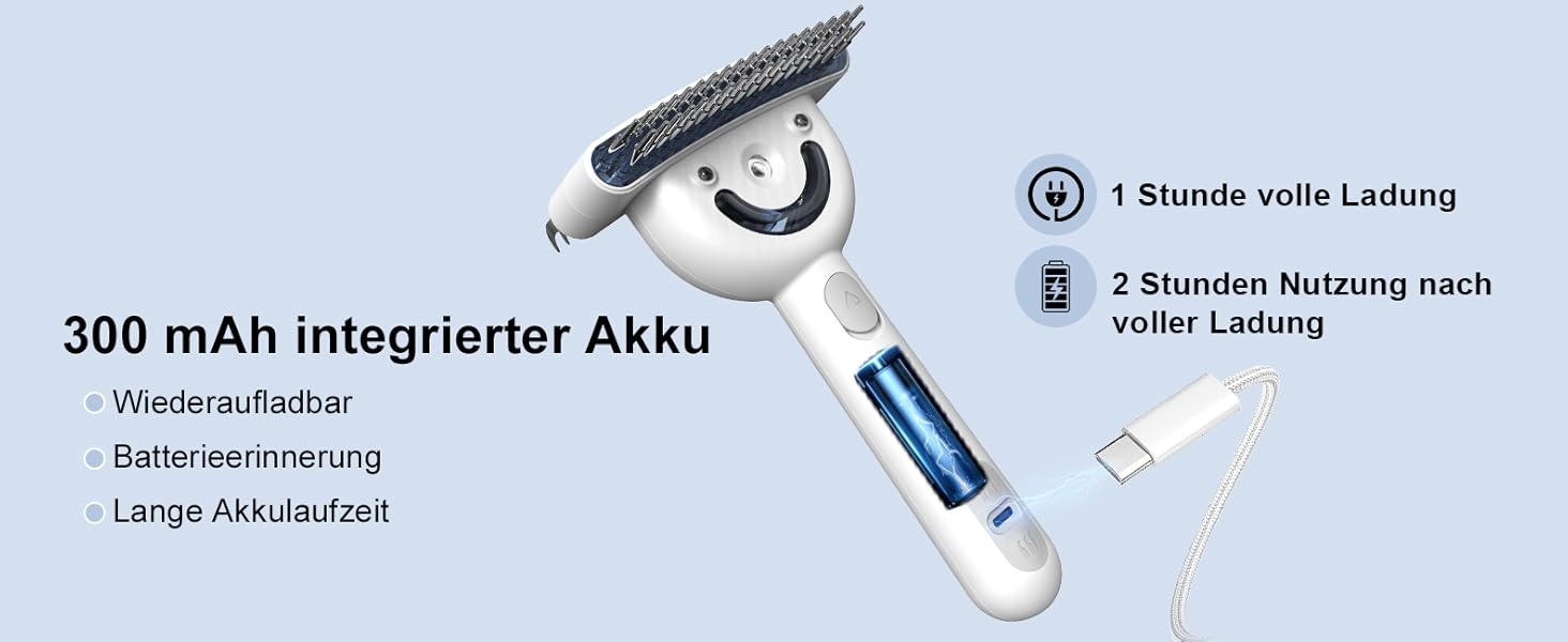 Двостороння щітка для підшерстка та парова щітка для собак та котів з 2 рівнями розпилення, широка розпушувальна щітка для довгошерстих тварин з ковтунами, інструмент для догляду та масажу