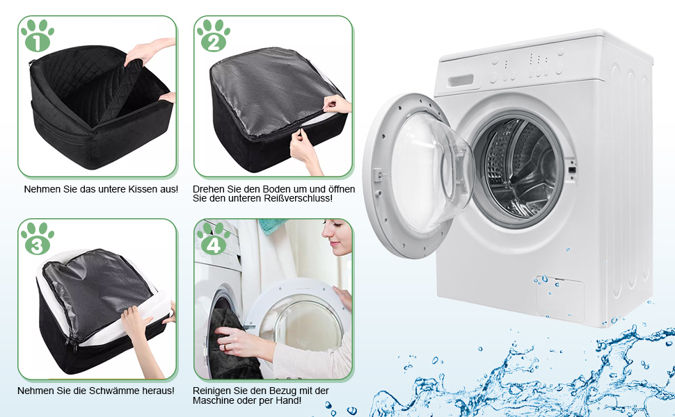 Автомобільний лежак для собак на заднє сидіння, 50x52x28 см, чорний. Лежак для собак у машину з кріпленнями, водовідштовхувальний, для малих та середніх порід