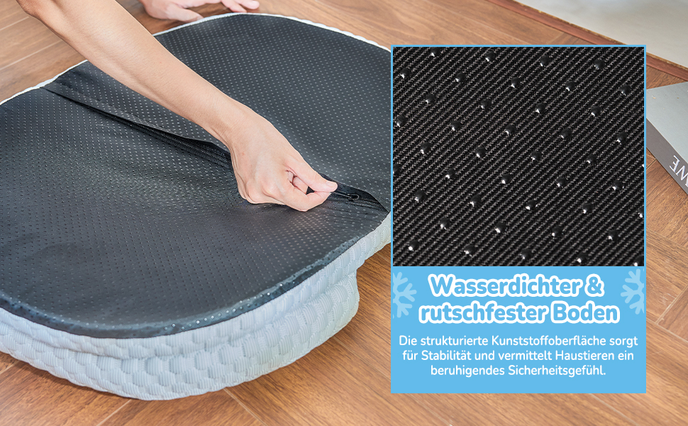 Підвісне ліжко для котів CATISM, 360° обертання, блакитне, до 20 кг