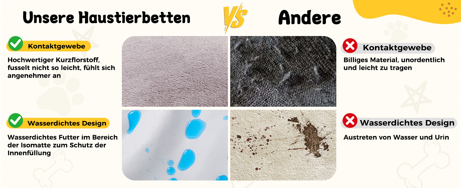 Ортопедичне ліжко для собак, маленьких та середніх порід, 52x41x16 см, м'яке та зручне, кошик для собак з високим бортиком, знімний та пральний чохол, неслизьке, для дому/автомобіля (Хакі, S)