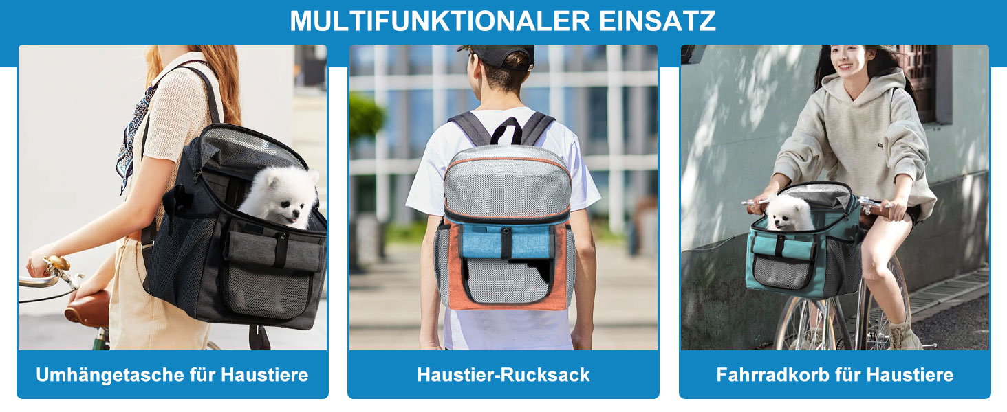 Велосипедний кошик для собак, сумка-переноска для тварин, кошик для собак на велосипед спереду (5 кг), дихаючий велосипедний кошик для собак спереду, складаний велосипедний кошик для собак спереду з адаптером для керма для їзди, кемпінгу (чорний)