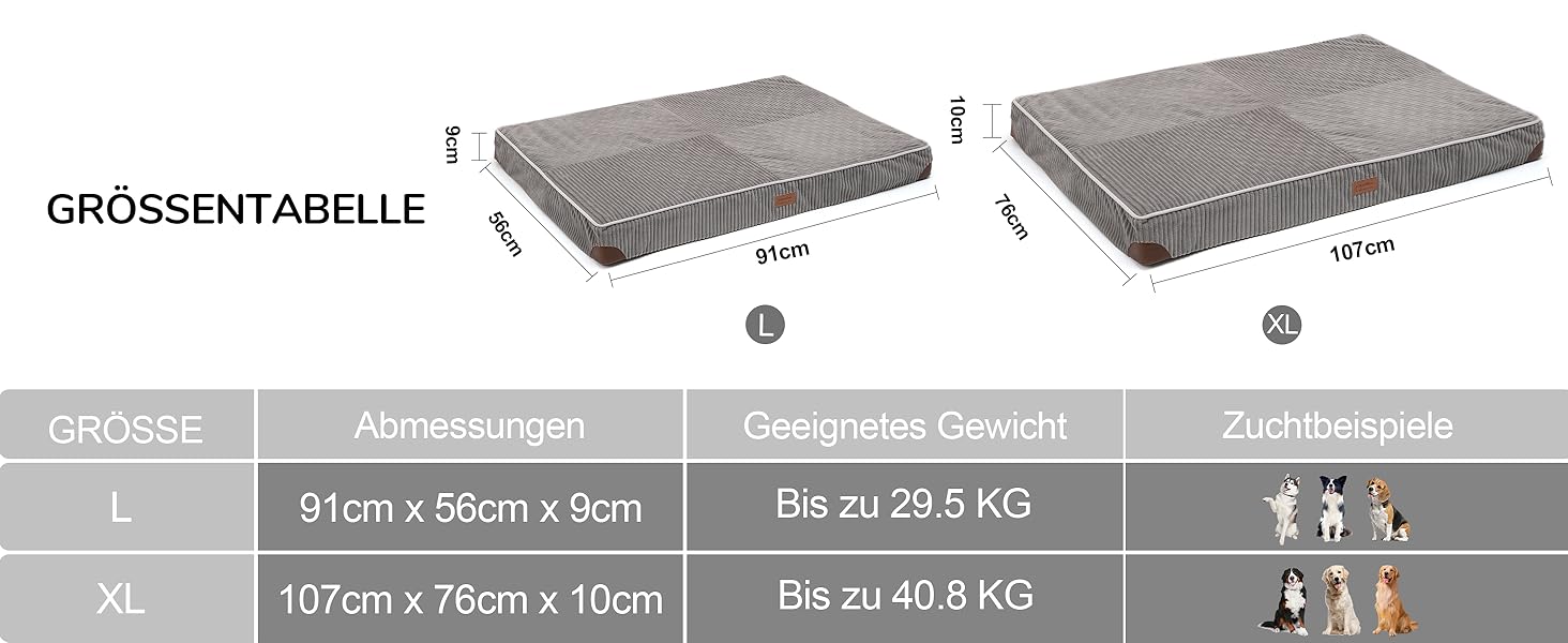 Ортопедичне ліжко для собак FUKUMARU - 91x56x9 см, зелене, з водонепроникним покриттям, м'яке, з антиковзаючою основою