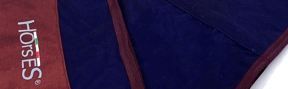 Літня бавовняна попона для коней Maddy 2, легка та дихаюча, з ременями та захистом хвоста, 155 см, чорний/синій