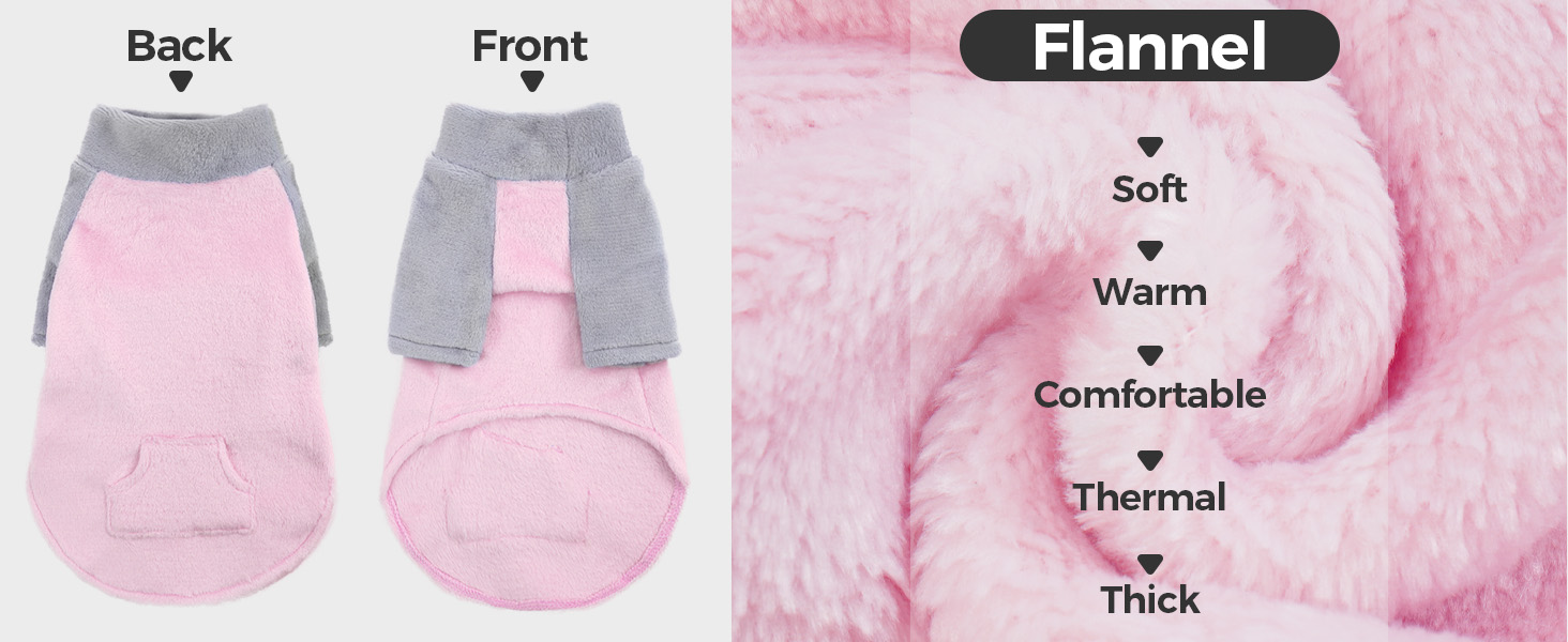 Теплий зимовий пуловер для кота Сфінкс (Рожевий, S) - Зимовий одяг для котів, флісова куртка, пуловер