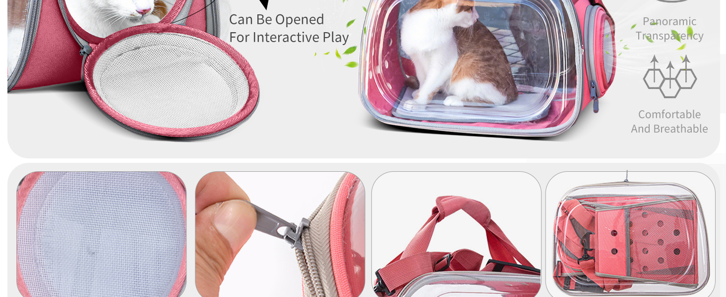 Транспортна переноска для собак та котів PETCUTE, складана та миюча, для подорожей літаком, хакі