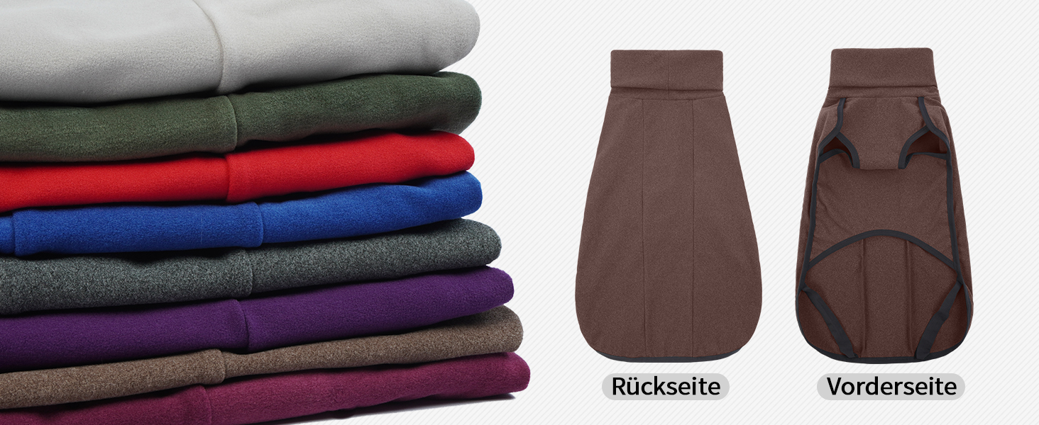 Теплий пуловер для собак, флісовий халат, зимовий халат для собак, пуловер для маленьких, середніх та великих собак - бордовий (S)