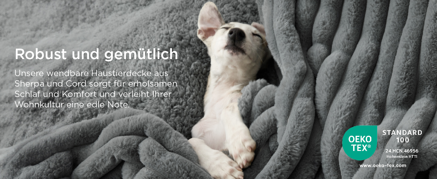 Водонепроникний коврик для собак BEDSURE 152x203 см - м'який, миючий, для великих собак, сірий