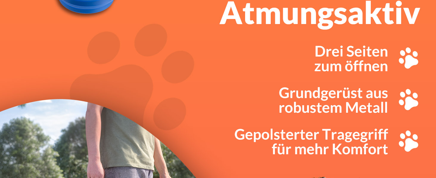 CADOCA® переносна будка для собак XXL, 90x60x66 см, сіра