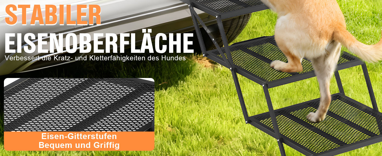 Східці для собак ROTTOGOON, 4-ступеневі, складані, з антиковзкою поверхнею, для автомобіля, SUV та вантажівки