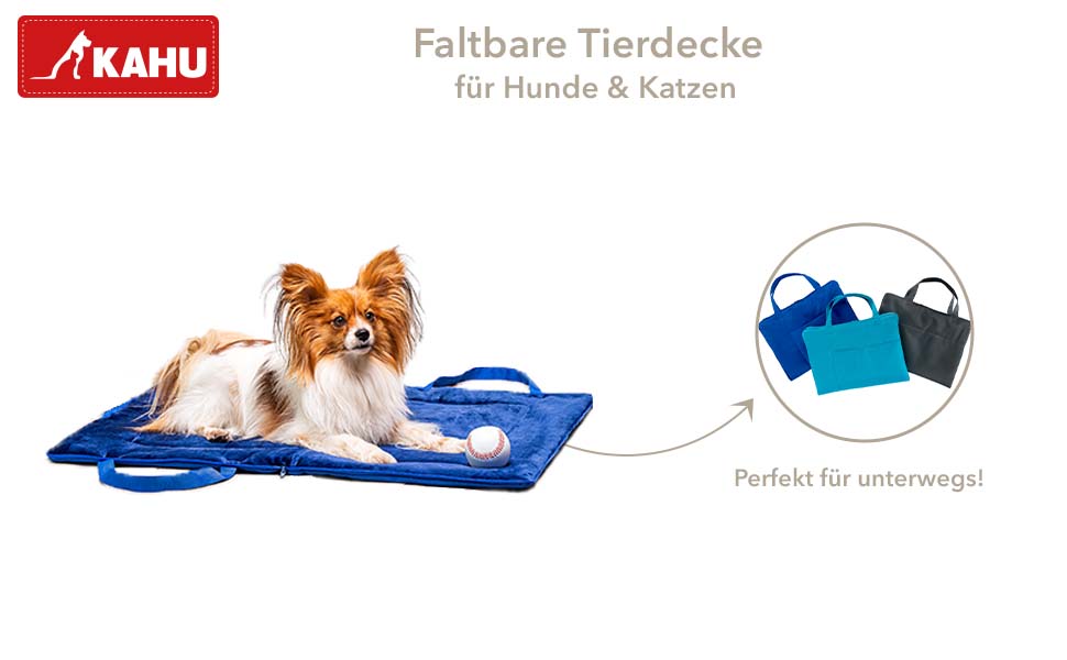 Кімоно® Складаний килимок для собак у подорожах (60x80 см) • Переносний килимок для собак • Подорожній килимок для собак у вигляді сумки • Лежанка для собак з собою • Килимок для собак, що стирається • Колір: Сірий