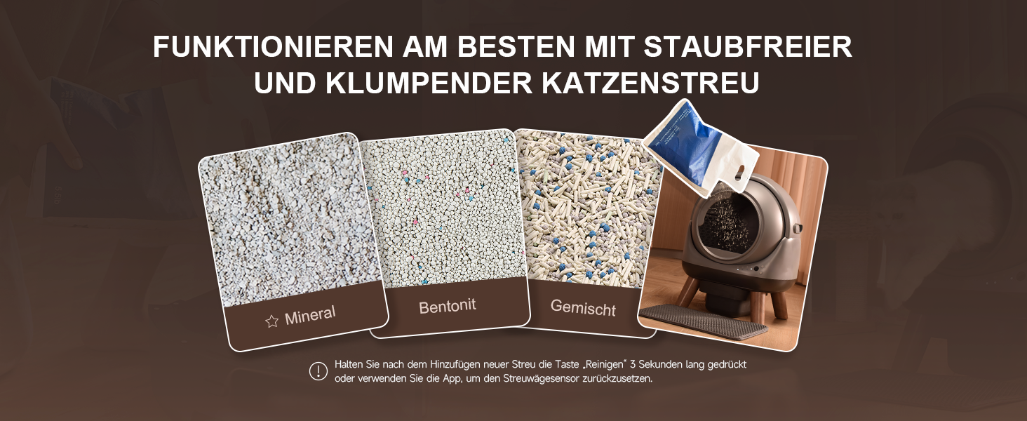 Автоматичний лоток для котів ELS PET з самоочищенням, захистом від розльоту, керуванням через додаток, без запаху, з килимком для котячого туалету та пакетами для сміття (чорний та сірий)