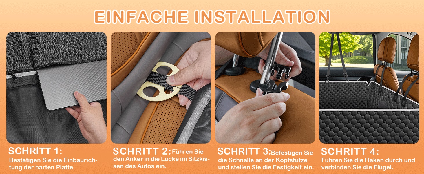 Водонепроникний килимок для собак у машину Taygeer з жорсткою основою, 127x156 см, чорний