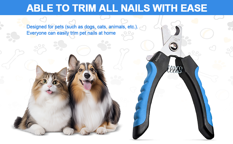Професійний кусачки для собак та котів, безпечні кусачки для догляду за нігтями, блакитні