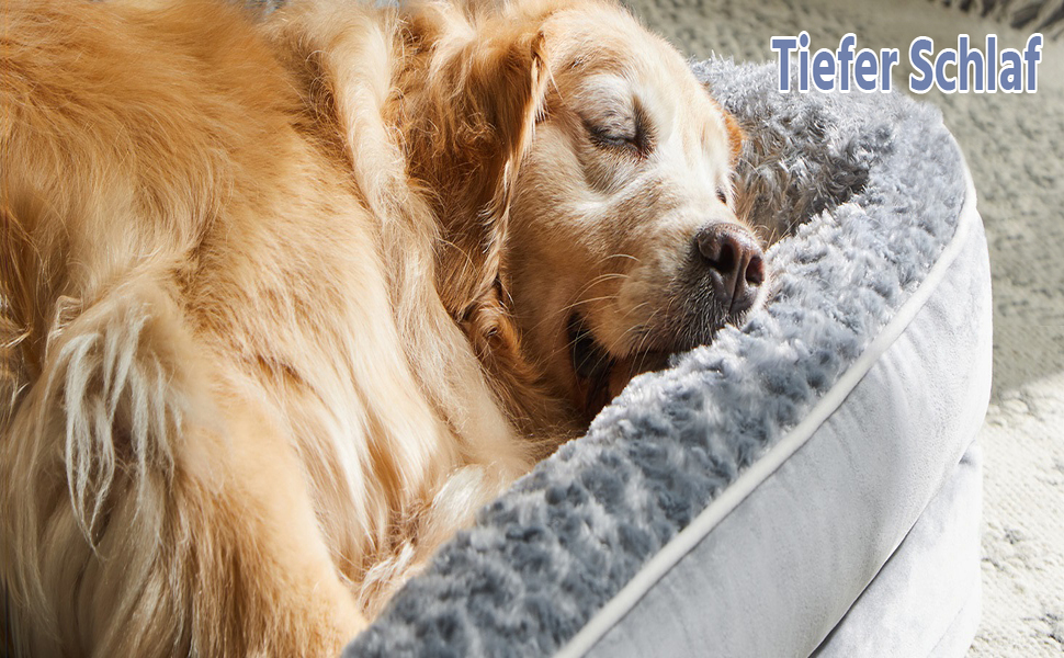 Ортопедичні лежанки для собак великих порід - водонепроникні, з водонепроникним підкладом, з неслизьким дном, знімний та пральний чохол (XL: 107 x 81 x 18 см)