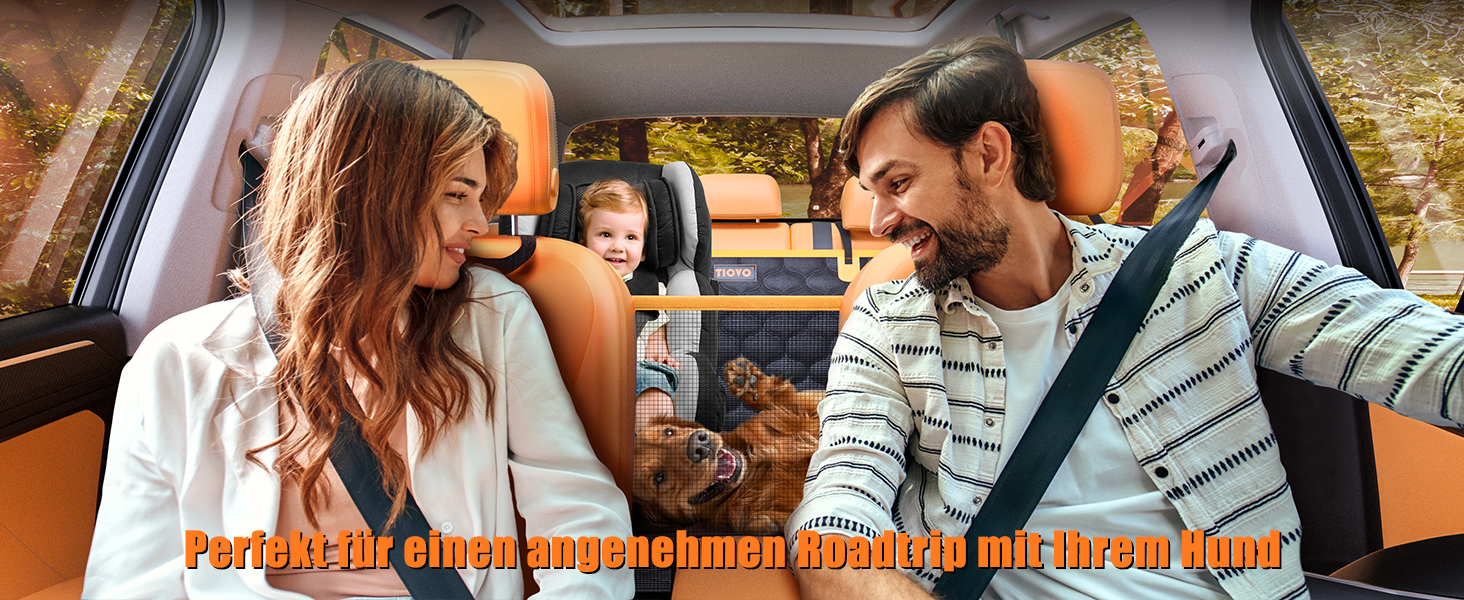 Кришка для автосидіння для собак JOEJOY, водонепроникна, стійка до подряпин, для заднього сидіння, з жорсткою основою