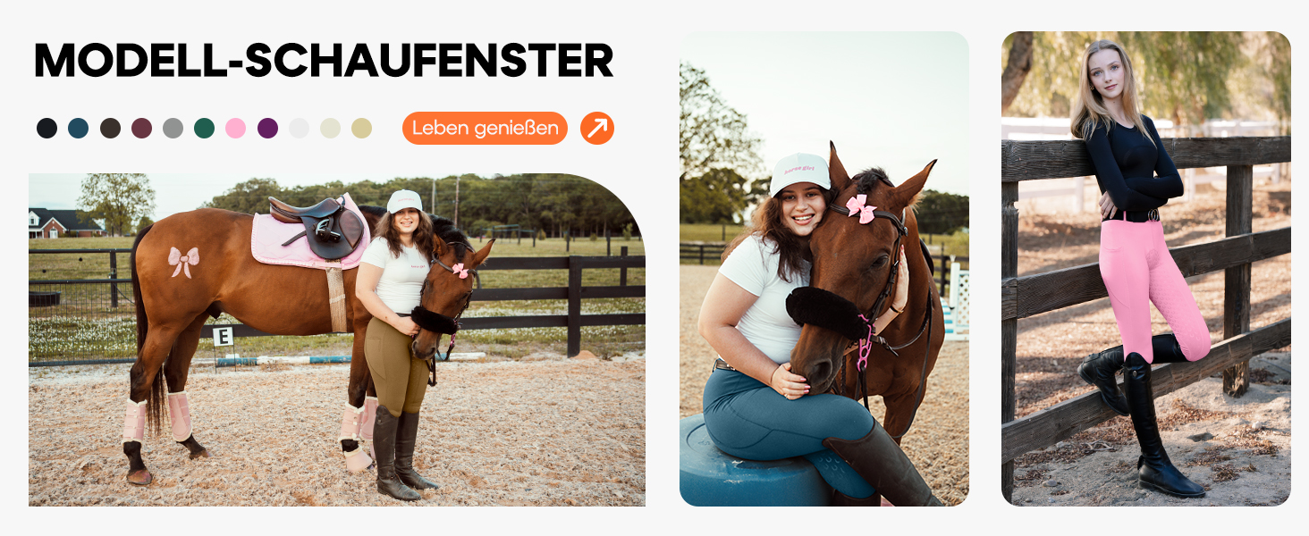 Легінси для верхової їзди FitsT4 для жінок, сірі, з силіконовою підкладкою, кишенею для телефону та петлями для ременя (розмір M)