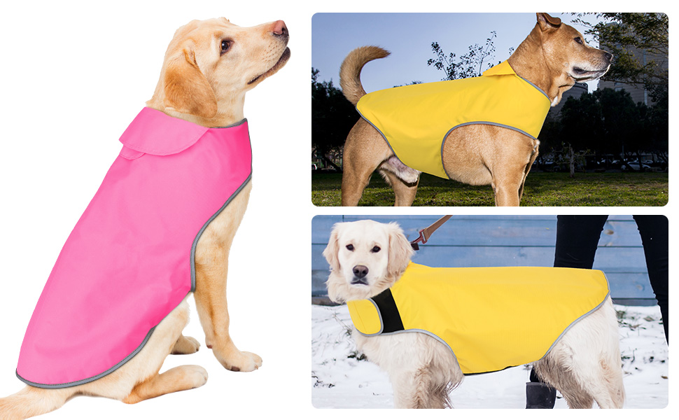 Водонепроникний собачий дощовик Yfbrite, легкий дощовик для тварин, регульований, теплий, для всіх порід, сірий, розмір M