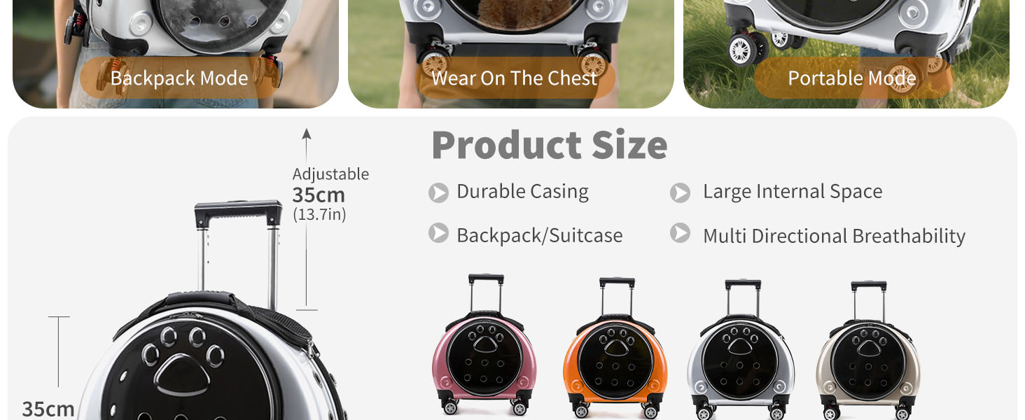 Рюкзак для тварин PETCUTE: зручний та безпечний для подорожей та прогулянок (до 7.5 кг)